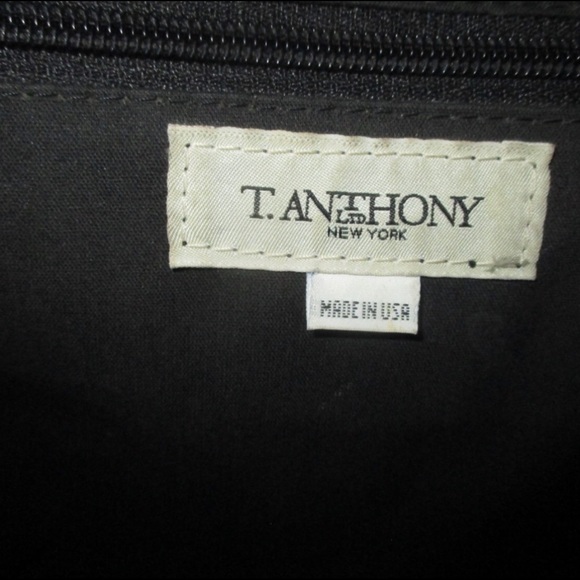 Rare T. Anthony LTD Red Canvas Leather Backpack - Picture 8 of 8